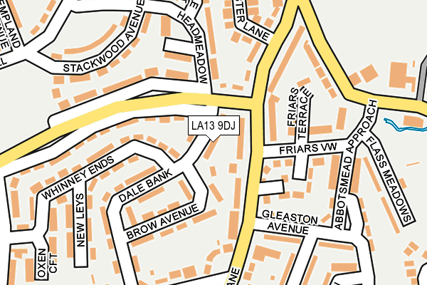 LA13 9DJ map - OS OpenMap – Local (Ordnance Survey)