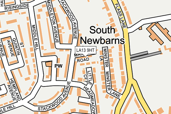 LA13 9HT map - OS OpenMap – Local (Ordnance Survey)