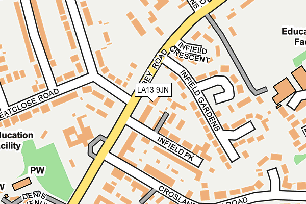 Map of ILC LTD at local scale