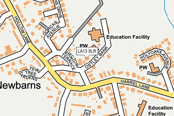 LA13 9LR map - OS OpenMap – Local (Ordnance Survey)