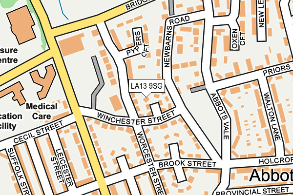 LA13 9SG map - OS OpenMap – Local (Ordnance Survey)