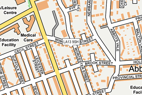 LA13 9SH map - OS OpenMap – Local (Ordnance Survey)