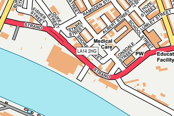 Map of THE HARBOUR INN (BARROW) LTD at local scale