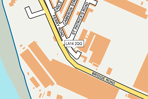 LA14 2QQ map - OS OpenMap – Local (Ordnance Survey)