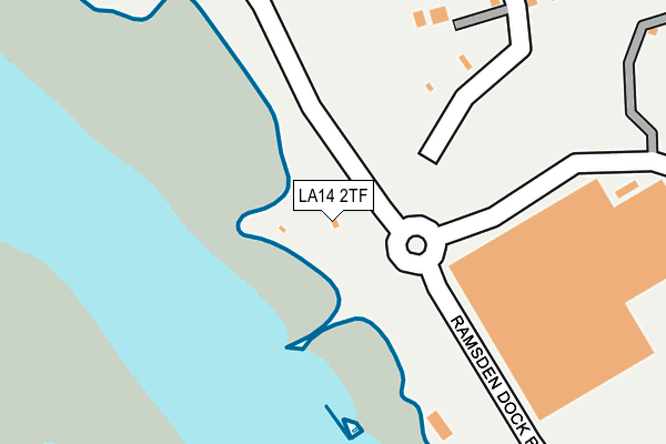LA14 2TF map - OS OpenMap – Local (Ordnance Survey)