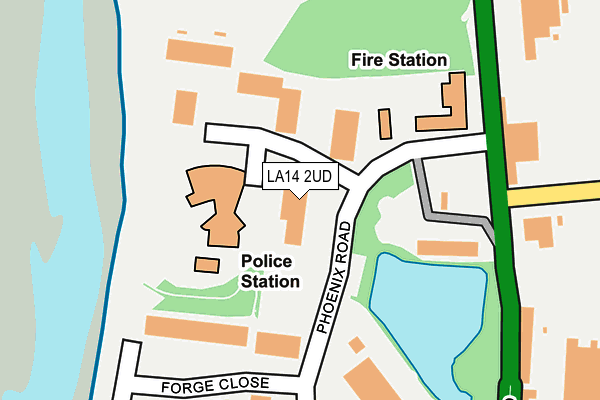 LA14 2UD map - OS OpenMap – Local (Ordnance Survey)