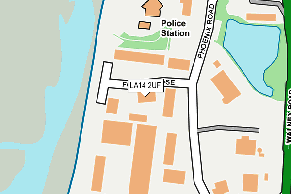LA14 2UF map - OS OpenMap – Local (Ordnance Survey)