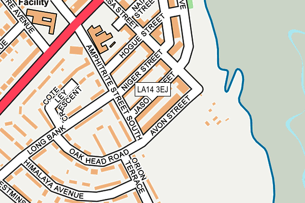 LA14 3EJ map - OS OpenMap – Local (Ordnance Survey)