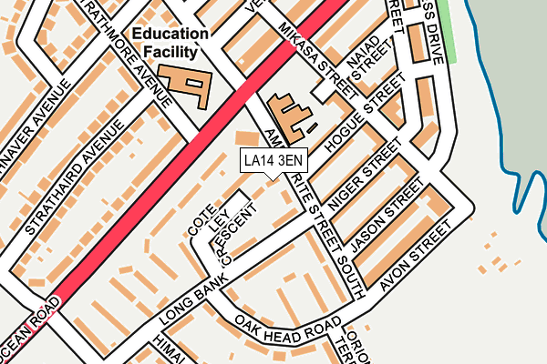 LA14 3EN map - OS OpenMap – Local (Ordnance Survey)