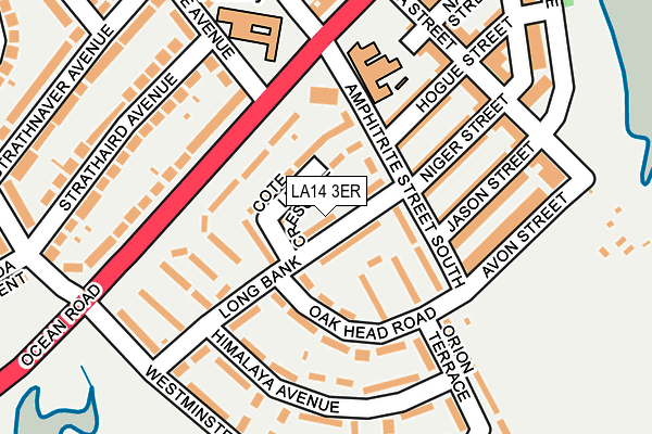 LA14 3ER map - OS OpenMap – Local (Ordnance Survey)