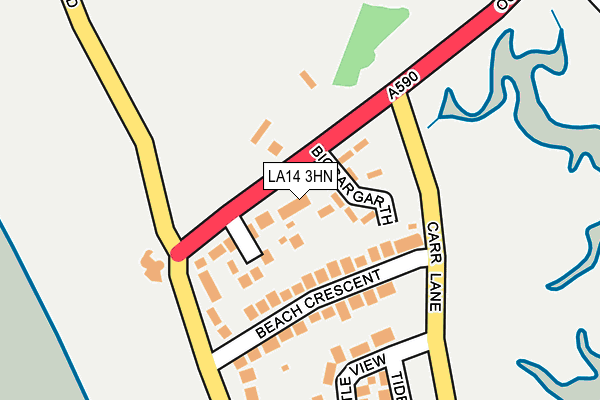 LA14 3HN map - OS OpenMap – Local (Ordnance Survey)