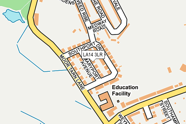 LA14 3LR map - OS OpenMap – Local (Ordnance Survey)
