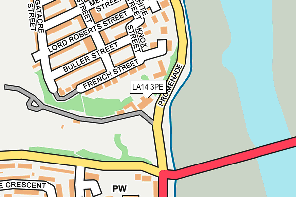 LA14 3PE map - OS OpenMap – Local (Ordnance Survey)
