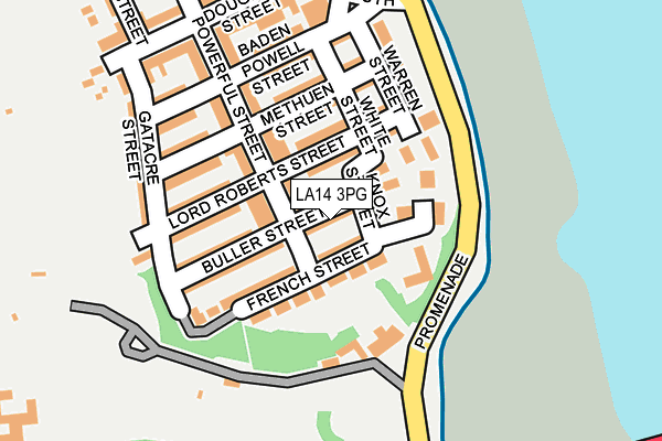LA14 3PG map - OS OpenMap – Local (Ordnance Survey)