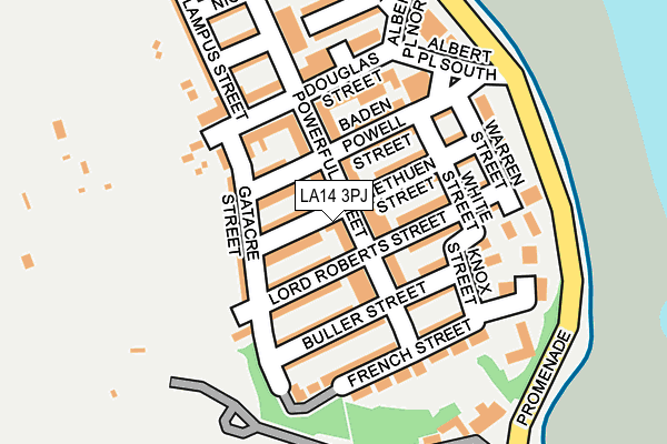 LA14 3PJ map - OS OpenMap – Local (Ordnance Survey)