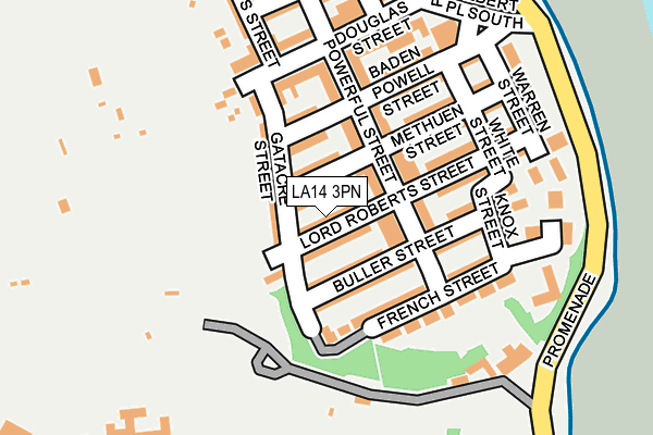 LA14 3PN map - OS OpenMap – Local (Ordnance Survey)