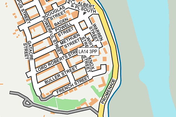 LA14 3PP map - OS OpenMap – Local (Ordnance Survey)