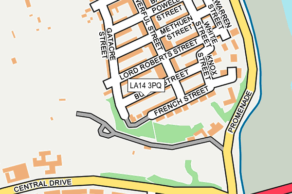 LA14 3PQ map - OS OpenMap – Local (Ordnance Survey)