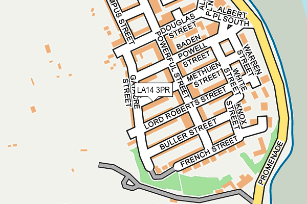 LA14 3PR map - OS OpenMap – Local (Ordnance Survey)