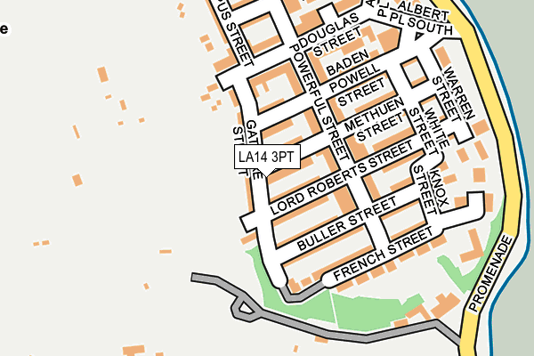 LA14 3PT map - OS OpenMap – Local (Ordnance Survey)