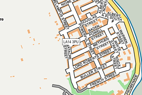 LA14 3PU map - OS OpenMap – Local (Ordnance Survey)