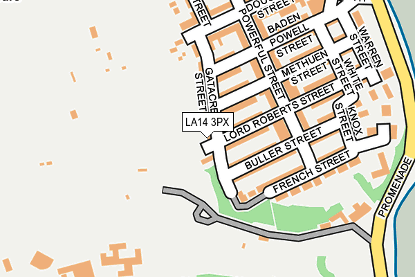 LA14 3PX map - OS OpenMap – Local (Ordnance Survey)