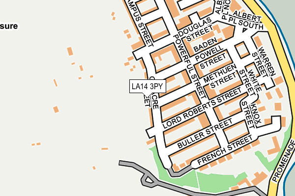 LA14 3PY map - OS OpenMap – Local (Ordnance Survey)