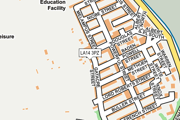 LA14 3PZ map - OS OpenMap – Local (Ordnance Survey)