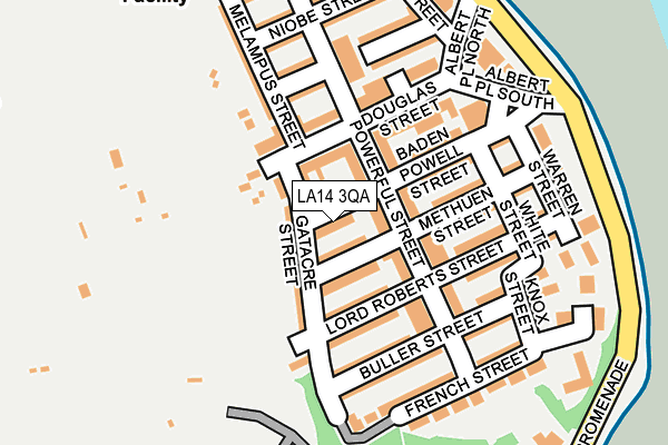 LA14 3QA map - OS OpenMap – Local (Ordnance Survey)