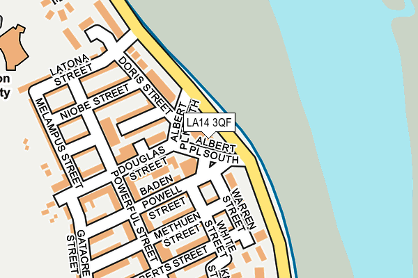 LA14 3QF map - OS OpenMap – Local (Ordnance Survey)