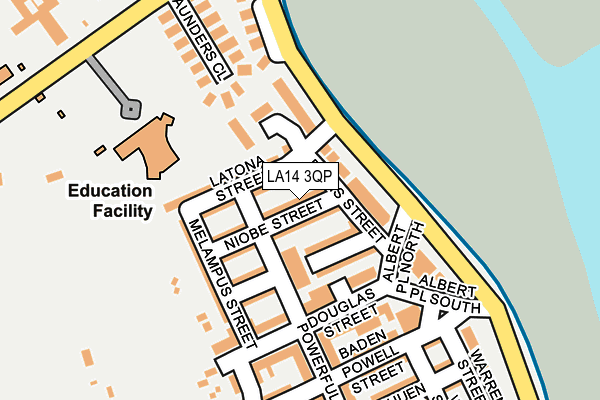 LA14 3QP map - OS OpenMap – Local (Ordnance Survey)