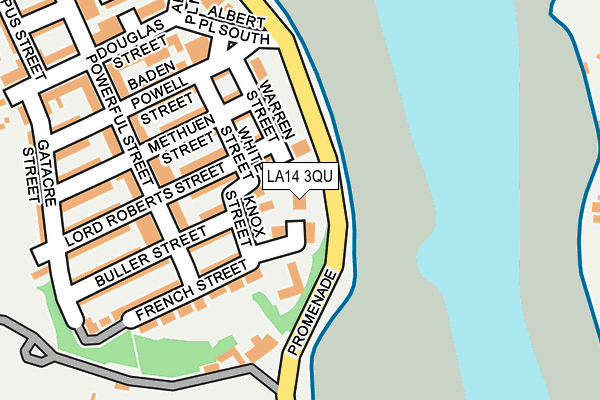 LA14 3QU map - OS OpenMap – Local (Ordnance Survey)