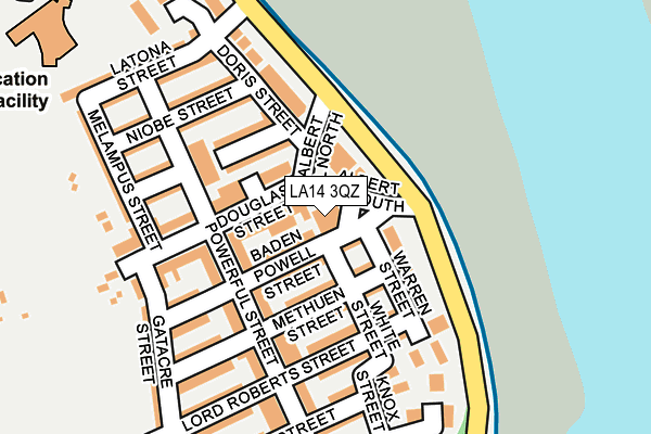 LA14 3QZ map - OS OpenMap – Local (Ordnance Survey)
