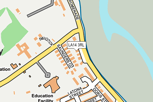 LA14 3RL map - OS OpenMap – Local (Ordnance Survey)