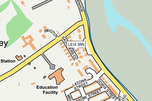 LA14 3RN map - OS OpenMap – Local (Ordnance Survey)