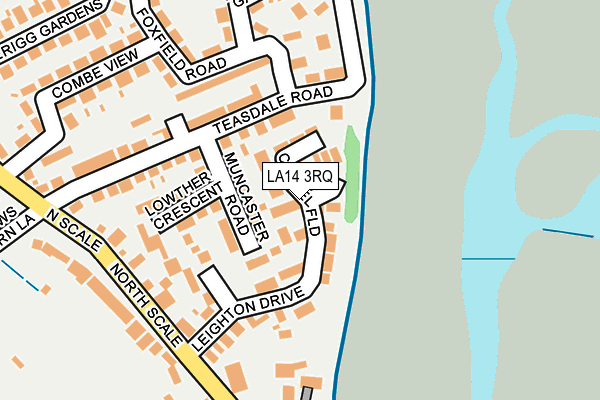 LA14 3RQ map - OS OpenMap – Local (Ordnance Survey)