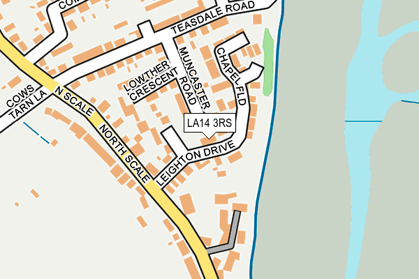 LA14 3RS map - OS OpenMap – Local (Ordnance Survey)