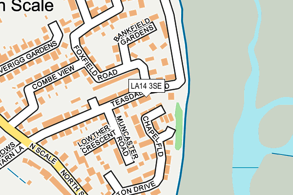 LA14 3SE map - OS OpenMap – Local (Ordnance Survey)