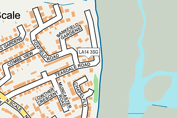 LA14 3SG map - OS OpenMap – Local (Ordnance Survey)