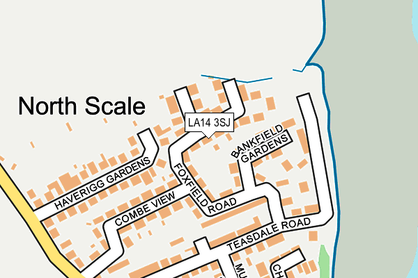 LA14 3SJ map - OS OpenMap – Local (Ordnance Survey)