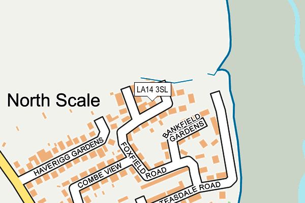 LA14 3SL map - OS OpenMap – Local (Ordnance Survey)
