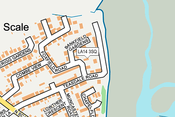 LA14 3SQ map - OS OpenMap – Local (Ordnance Survey)