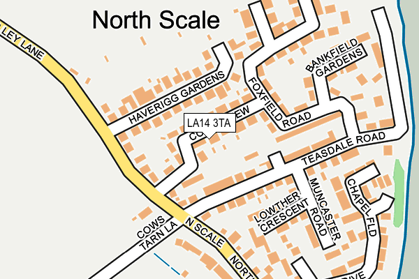LA14 3TA map - OS OpenMap – Local (Ordnance Survey)