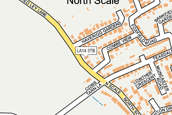 LA14 3TB map - OS OpenMap – Local (Ordnance Survey)