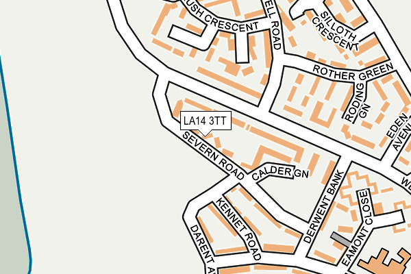 LA14 3TT map - OS OpenMap – Local (Ordnance Survey)