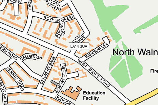 LA14 3UA map - OS OpenMap – Local (Ordnance Survey)