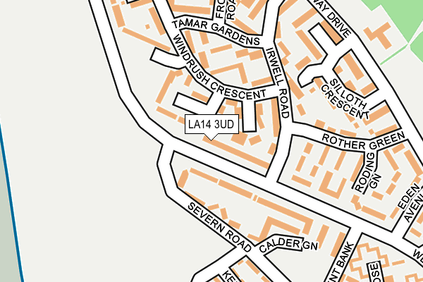 LA14 3UD map - OS OpenMap – Local (Ordnance Survey)
