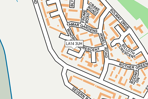 LA14 3UH map - OS OpenMap – Local (Ordnance Survey)