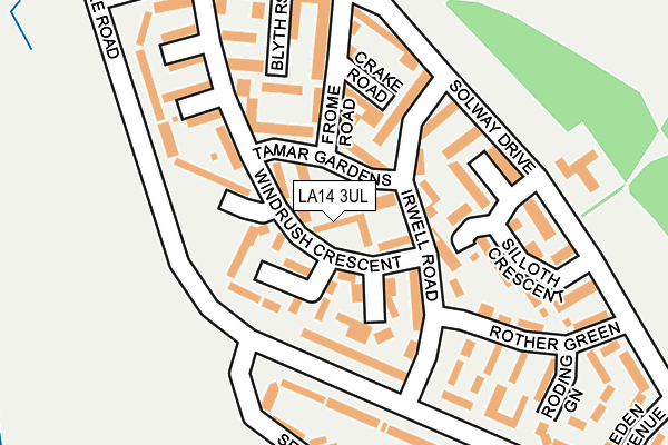LA14 3UL map - OS OpenMap – Local (Ordnance Survey)