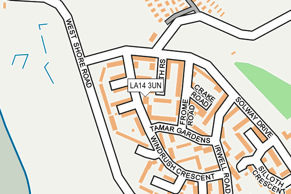 LA14 3UN map - OS OpenMap – Local (Ordnance Survey)